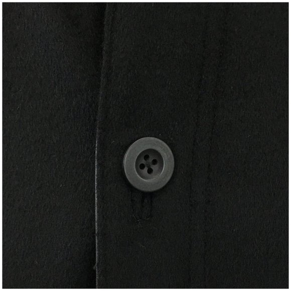 Missani Mens Leather Jacket‎ Reversible Cashmere Wool Black Zip Button Size M - Picture 7 of 14